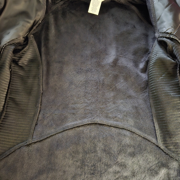 Tek Gear Warm Wear Mixed Media Jacket Hoddie Black Size Small - Picture 7 of 8